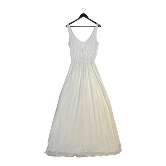 Show Me Your Mumu Dress Womens M White Sleeveless V-Neck Maxi Polyester - Picture 2 of 10